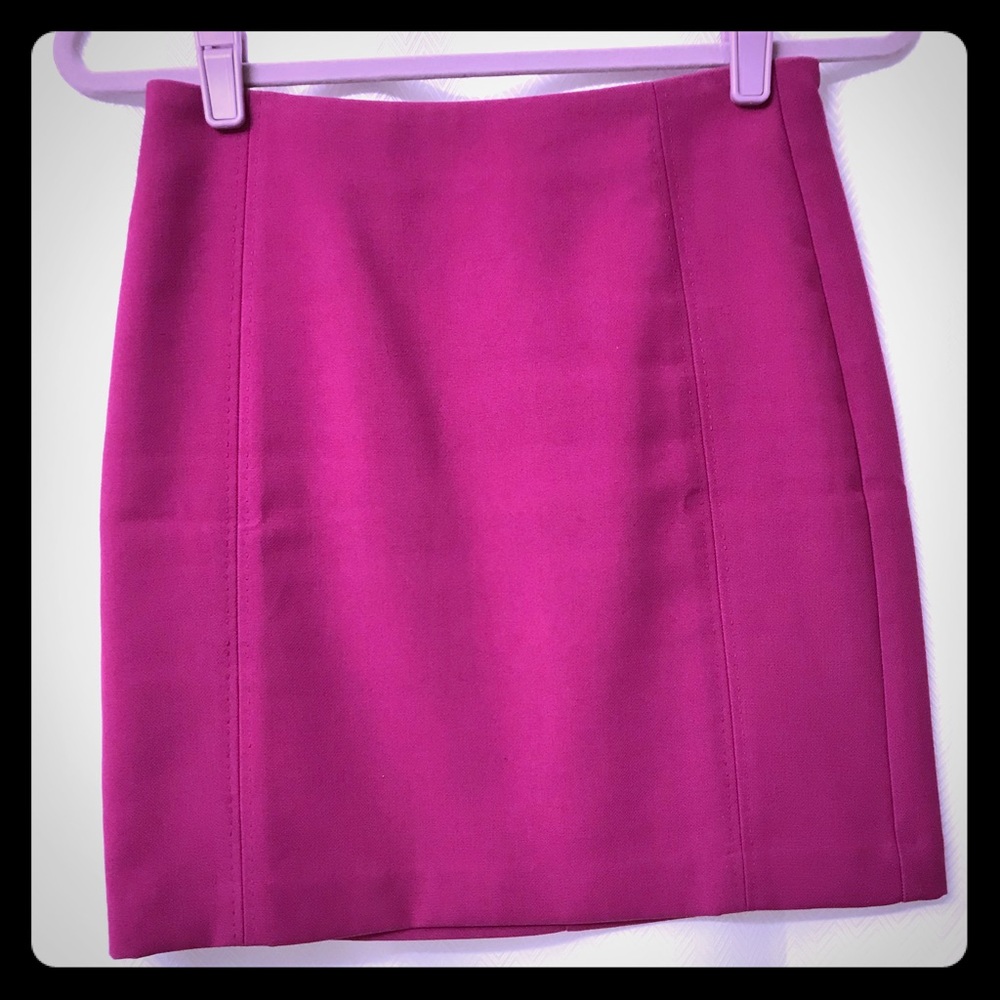 Ann Taylor Loft Fuchsia Pencil Skirt